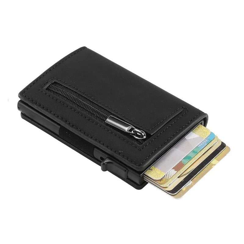 mens ultra thin rfid anti theft metal card sleeve