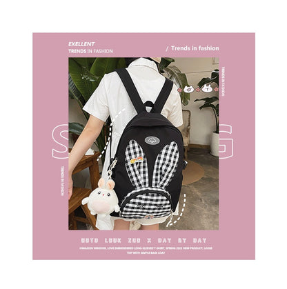 cute japanese cartoon rabbit large capacity student school bag backpack