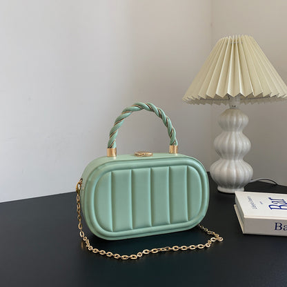 Chain Box Bag Women's Fashion Simple Portable Shoulder Messenger Bag