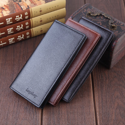 mens wallet men multi card lychee pattern