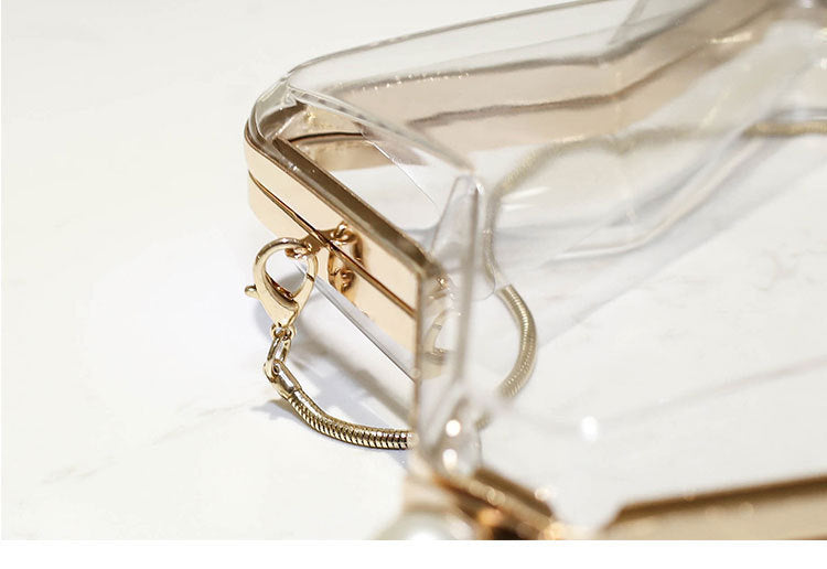 fashion star transparent bag female new product dinner bag