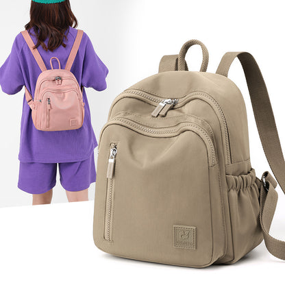 new nylon water repellent large capacity backpack female lightweight backpack