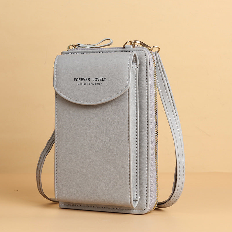 mobile phone crossbody bags clutch large capacity long wallet shoulder bag women
