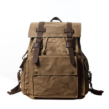outdoor waterproof crazy horse leather womens hiking bag