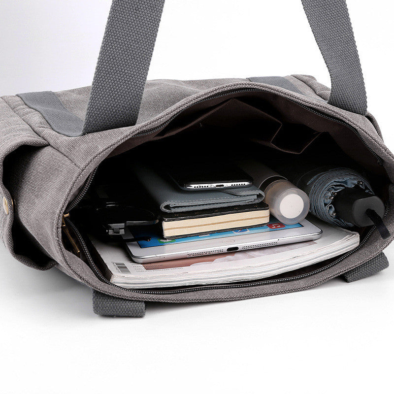 Shoulder Bag Female Bag Large Capacity Multi-pocket Fabric Bag