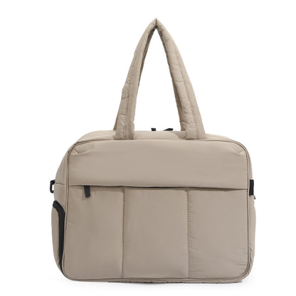 down handbags winter travel duffle bag with shoes compartment portable sports yoga gym fitness shoulder bags for weekender overnight tote women