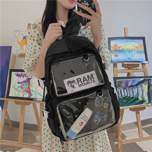 middle school and high school students schoolbag is cute