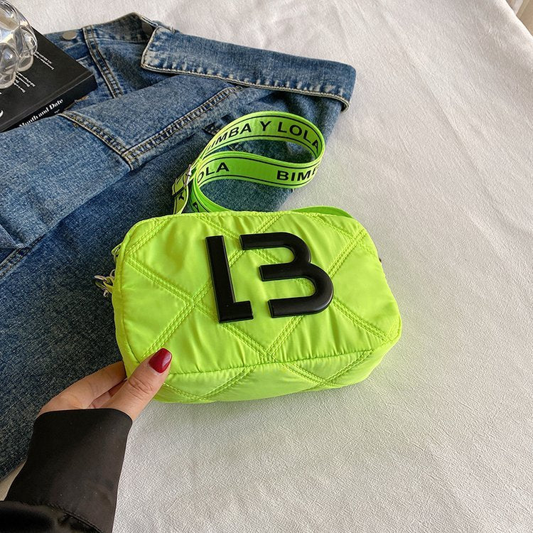 solid color small square bags women fashion underarm bag rhombic sewing shoulder messenger bags