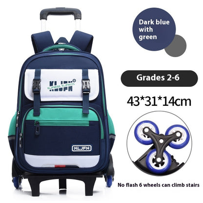 childrens trolley lightweight shoulder pad wear resistant large capacity spine protection backpack waterproof