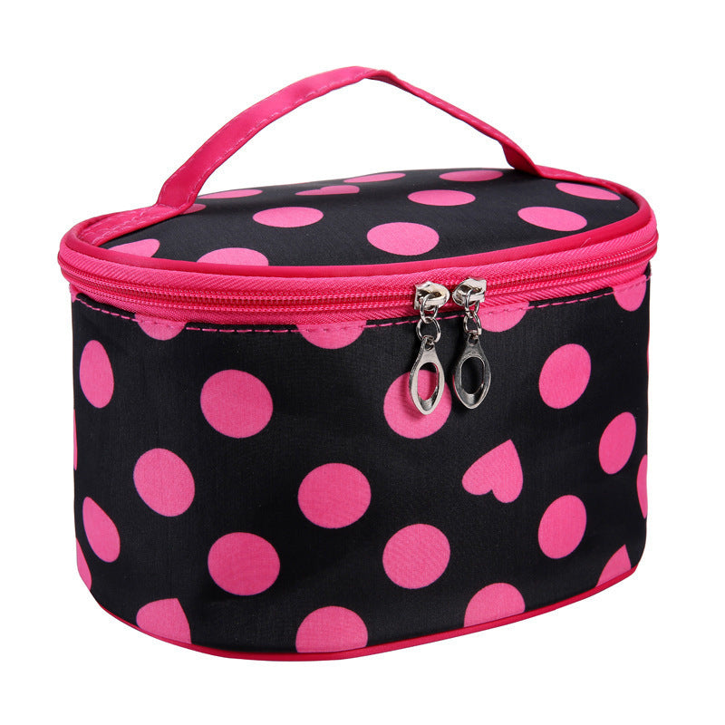 european and american polka dot simple cosmetic bag