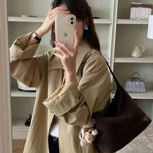 Retro Suede Minimalist Commuter Deer-Skin Faux Suede Crossbody Bag