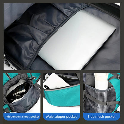 50l fishing backpack large capacity camping bags outdoor sport hiking trekking climbing travel shoulder backpacks shoes pack