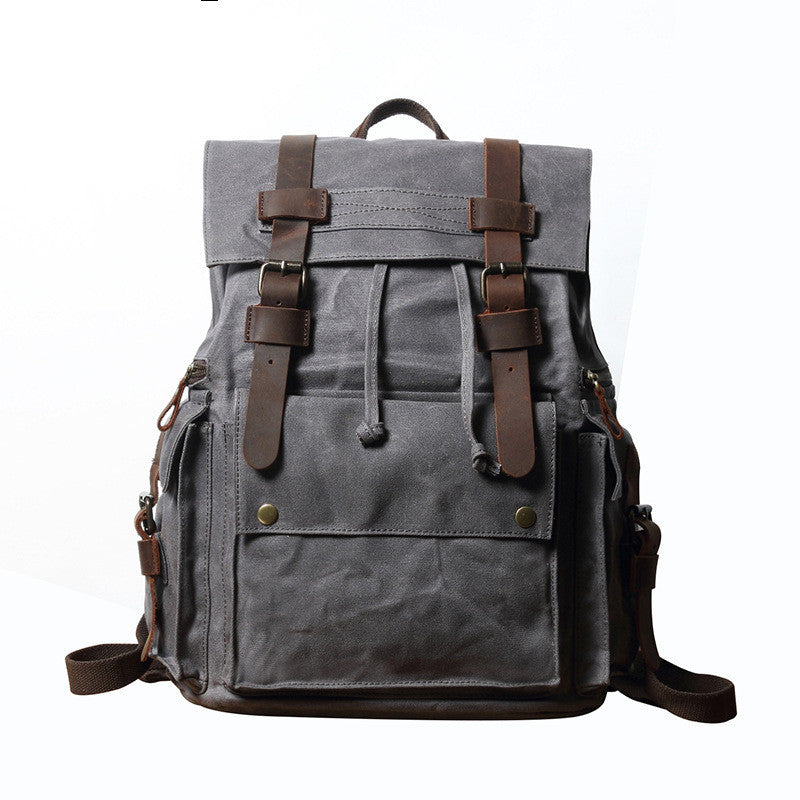 outdoor waterproof crazy horse leather womens hiking bag