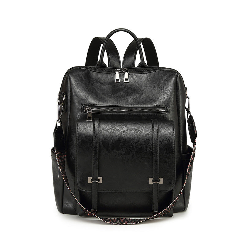 retro womens backpack high grade soft leather