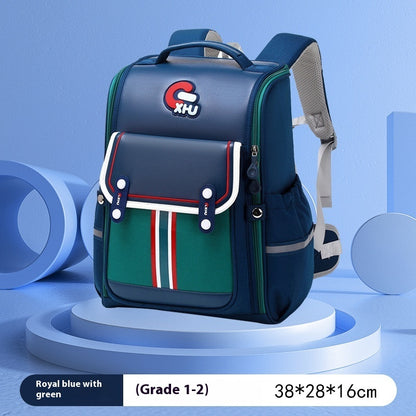 Primary School Boys And Girls Large Capacity 1-6 Grade Burden Reduction Waist Support Astronaut Bag