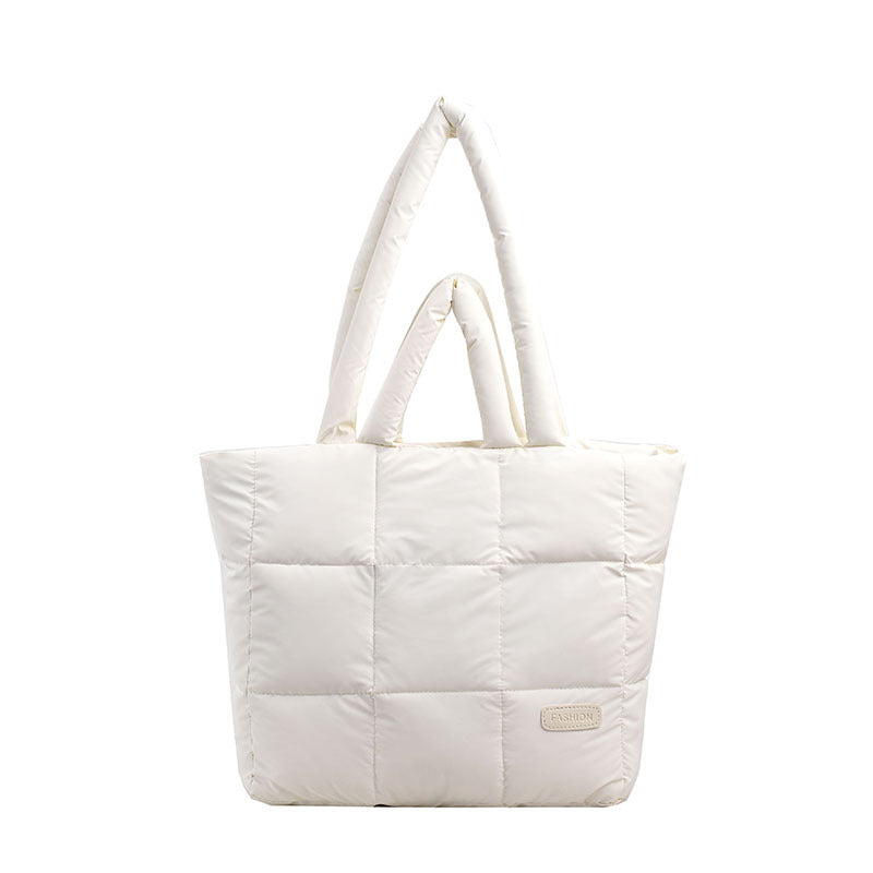 cotton jacket bag large capacity down jacket portable shoulder bag