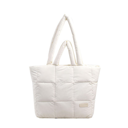 cotton jacket bag large capacity down jacket portable shoulder bag