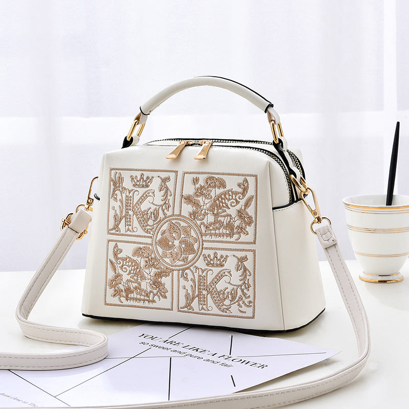 womens shoulder bag cross body embroidery