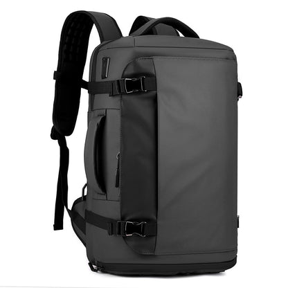 The Box-style Outdoor Backpack Features A Wide Opening