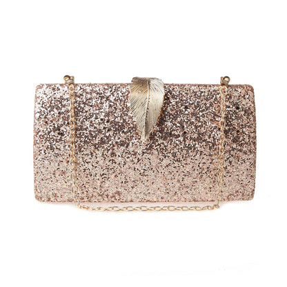 sequined dinner bag fashion simple clutch long small square bag dress bridal bag party wedding