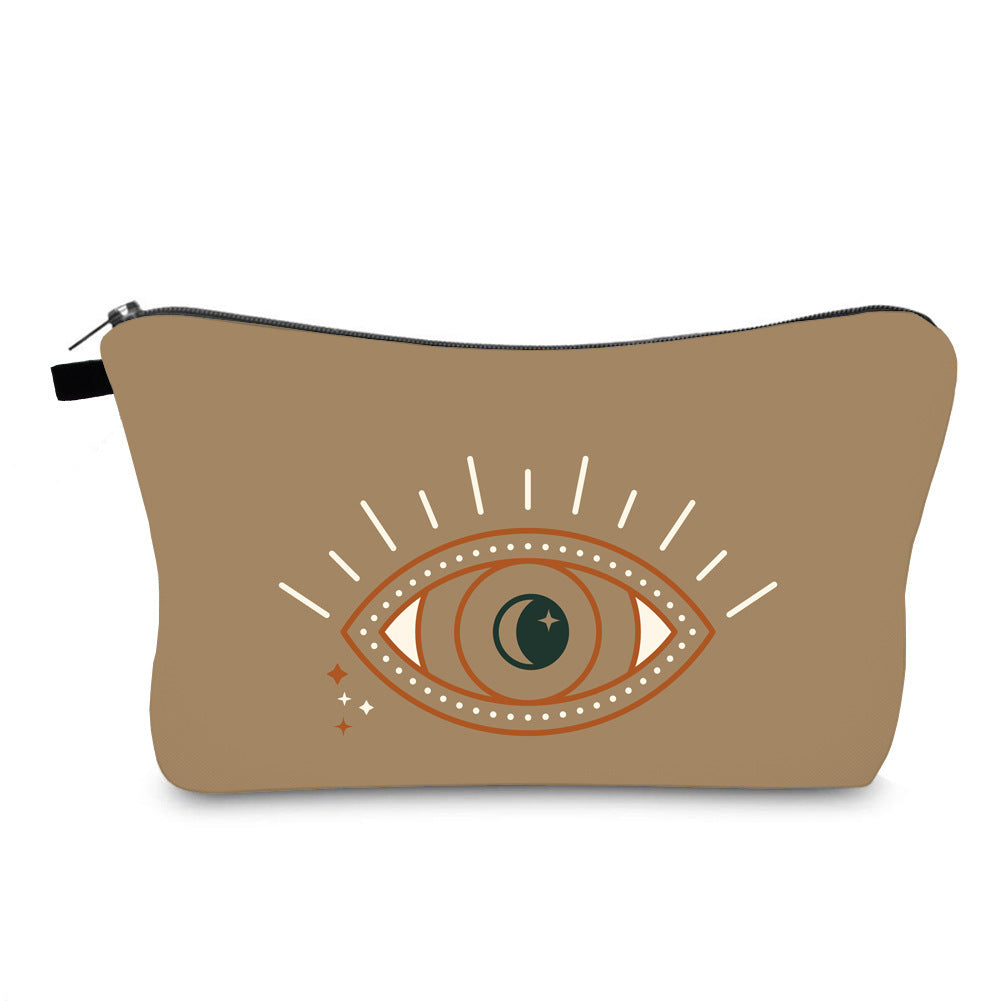 anti splash cosmetic bag evil eye print cross border