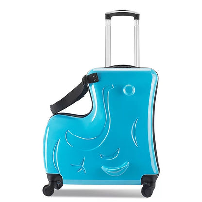 childrens riding suitcase trolley case