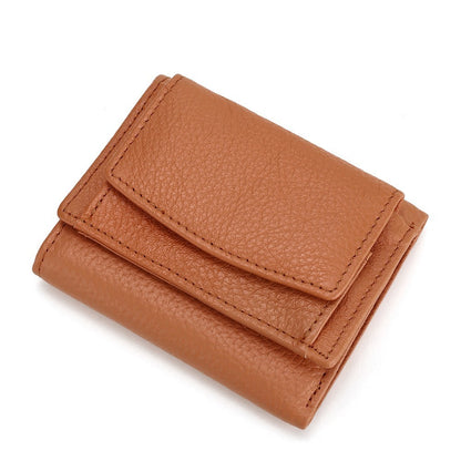 minimalist and creative multi card mini leather wallet