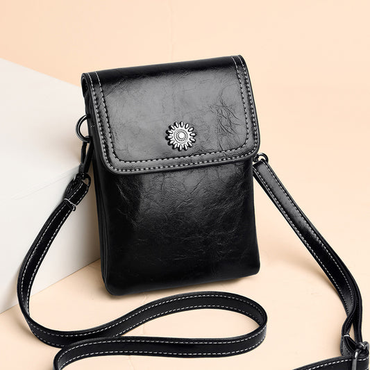 fashion simple large capacity mobile phone bag mini crossbody bag