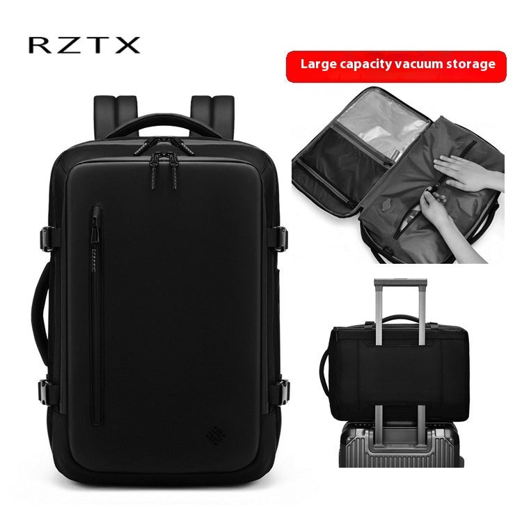 vacuum compressible backpack with simple design