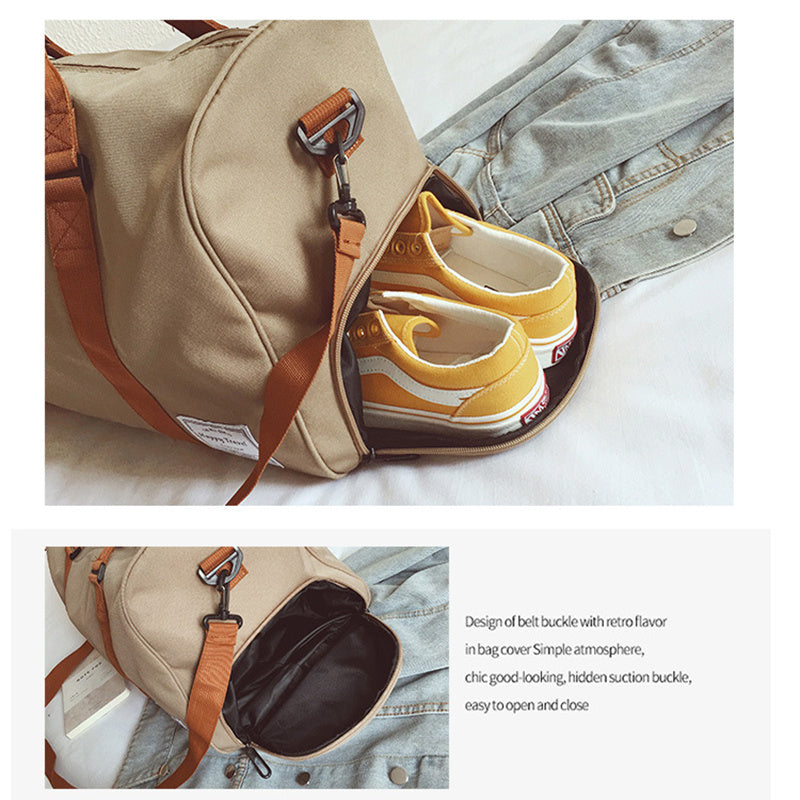 women travel bag fitness sports gym tote workout duffel bag