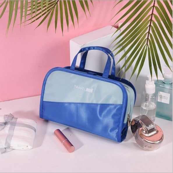 simple large capacity color matching cosmetic storage bag