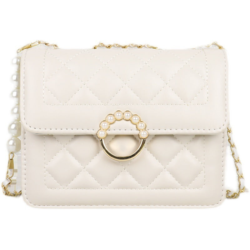 diamond chain shoulder crossbody bag