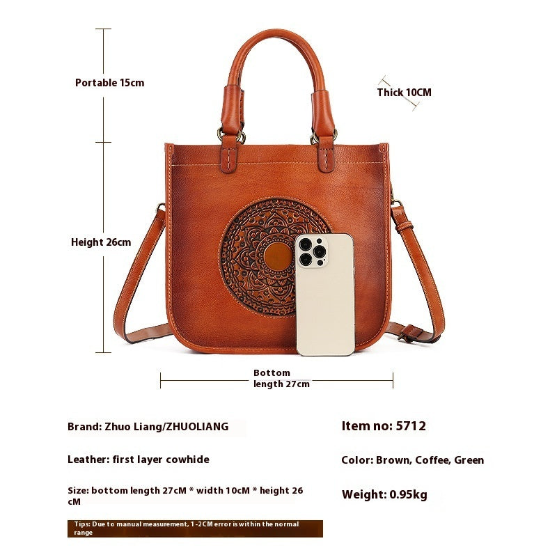 Artistic Chinese Style Shoulder Bag Crossbody New Fashionable All-match Women's Handbag