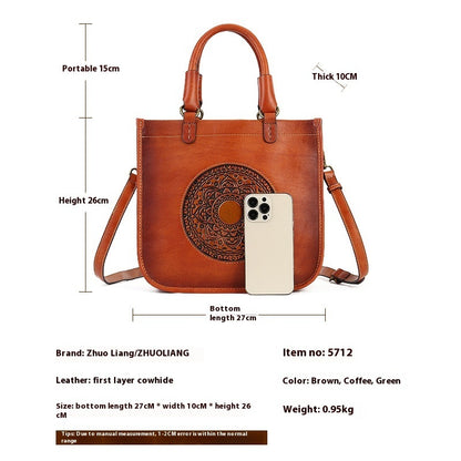 Artistic Chinese Style Shoulder Bag Crossbody New Fashionable All-match Women's Handbag