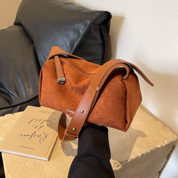 frosted vintage shoulder messenger bag for women