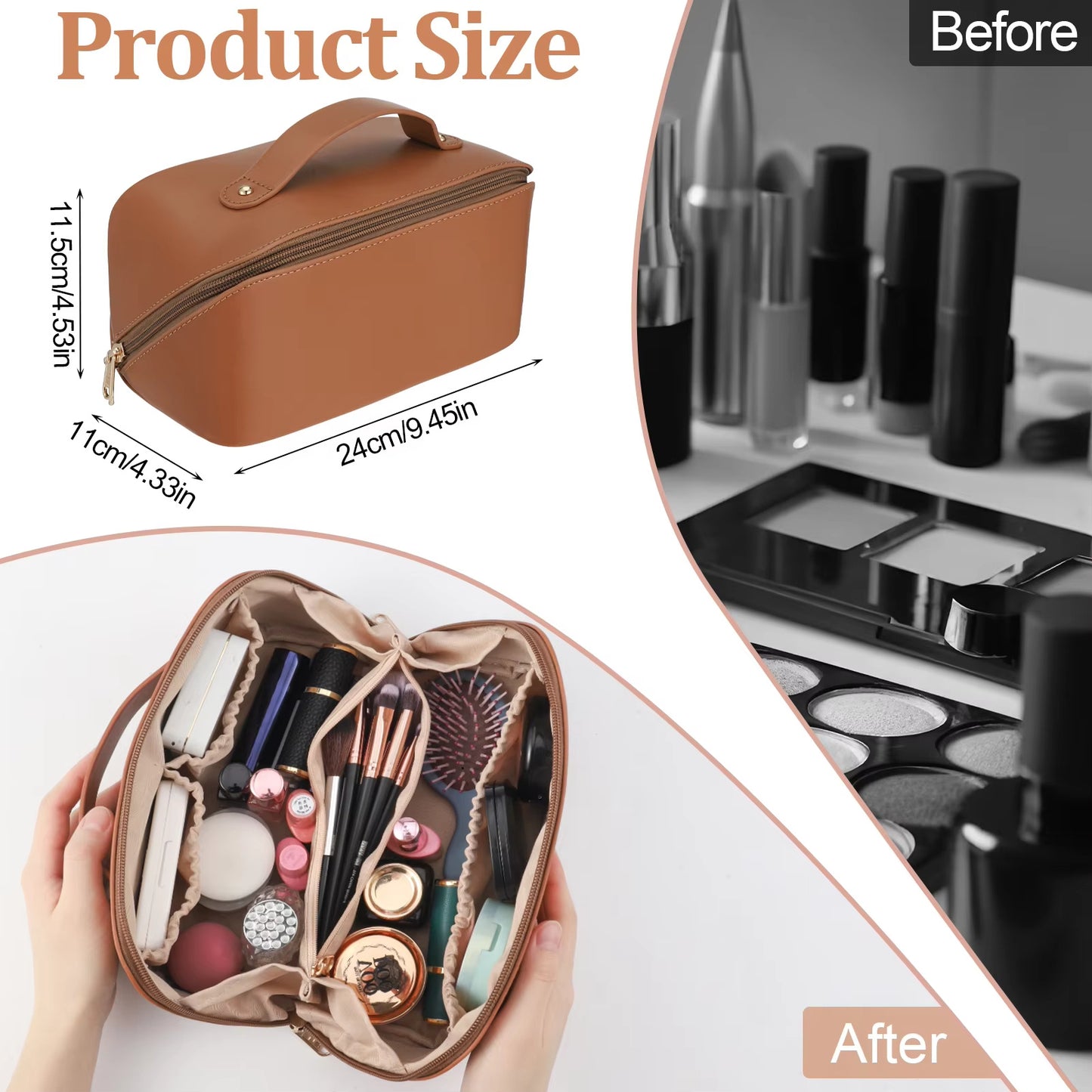 travel-makeup-bag-with-divider-and-handle-portable-pu-leather-waterproof-toiletry-bag-large-capacity-cosmetic-bags-for-women