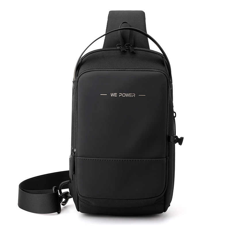 new functional mens chest bag outdoor waterproof cross shoulder bag