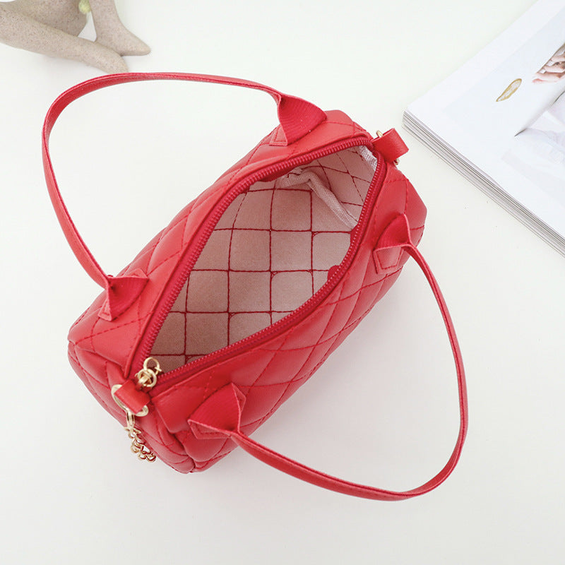 fashion embroidery diamond quilted handbag crossbody bag