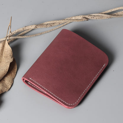 mens and womens simple hard leather wallet