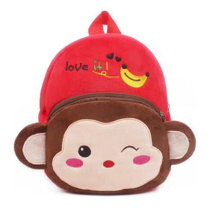 lovable 1 2 year old boys and girls small books to prevent loss of cartoon plush bag baby traction rope one piece