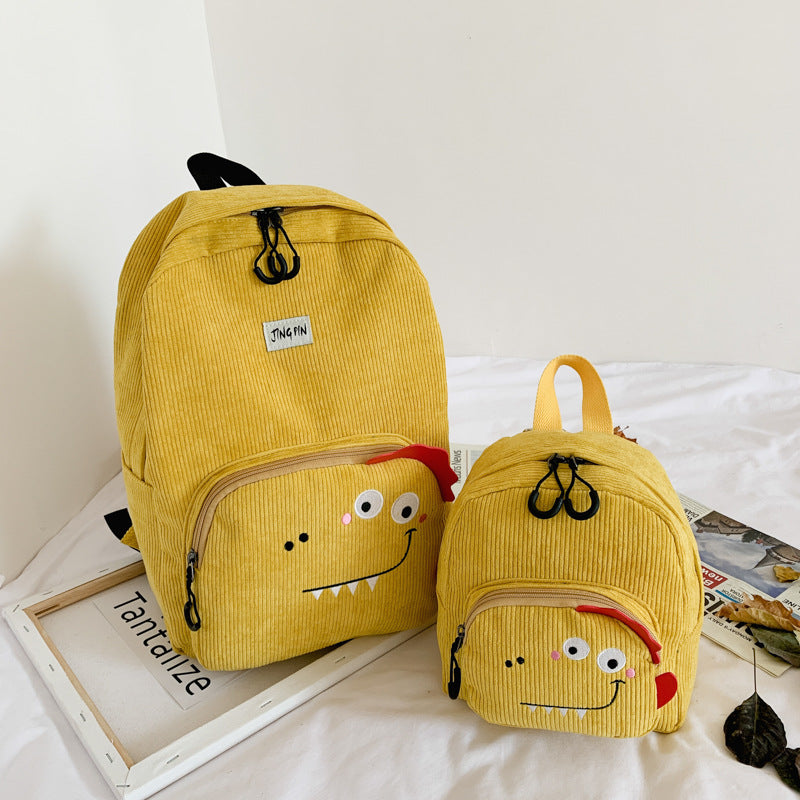 velvet backpack new cartoon student schoolbag cute