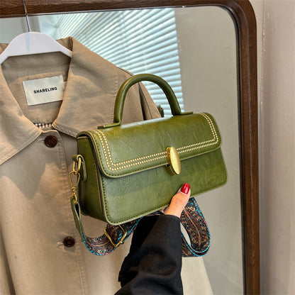 womens one shoulder portable small square bag