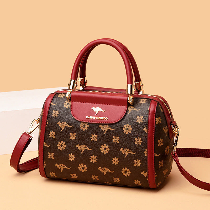 womens fashionable printed shoulder bag