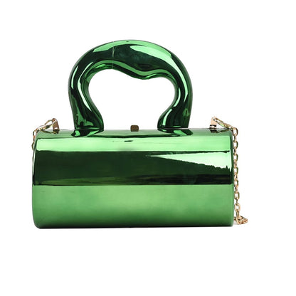 candy color acrylic bag cylinder crossbody bag
