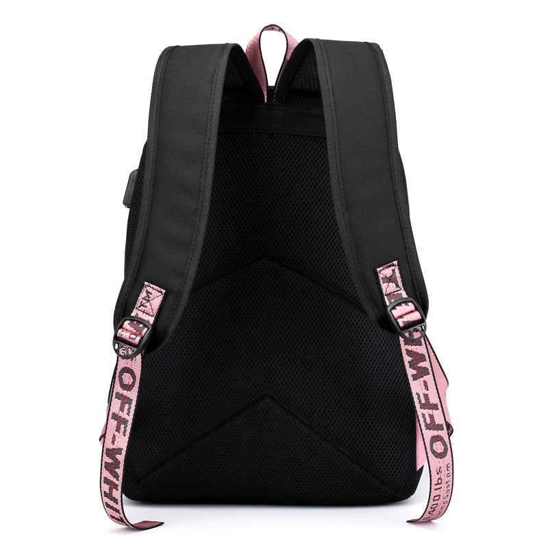 backpack korean style usb charging student female large capacity backpack