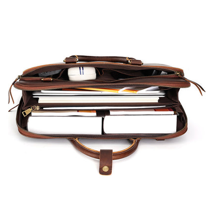 shoulder bag mens messenger bag first layer cowhide business briefcase