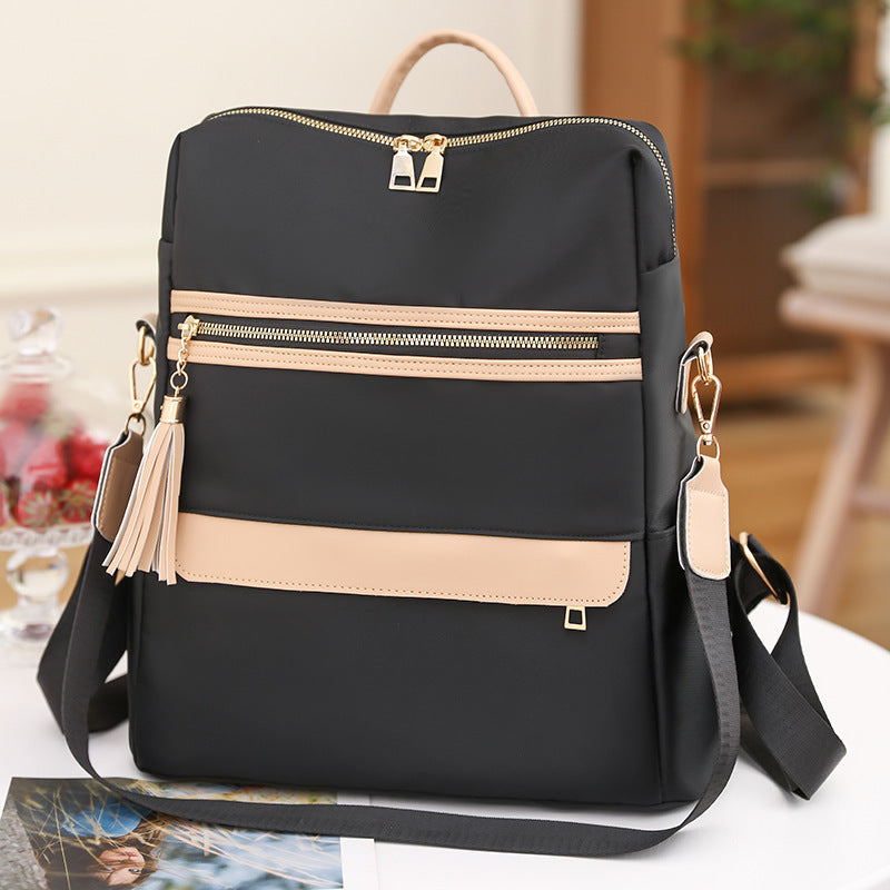 womens fashion casual simple tassel backpack