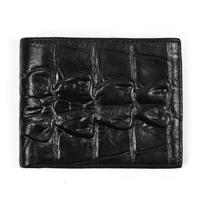 mens leather wallet embossed wallet crazy horse leather