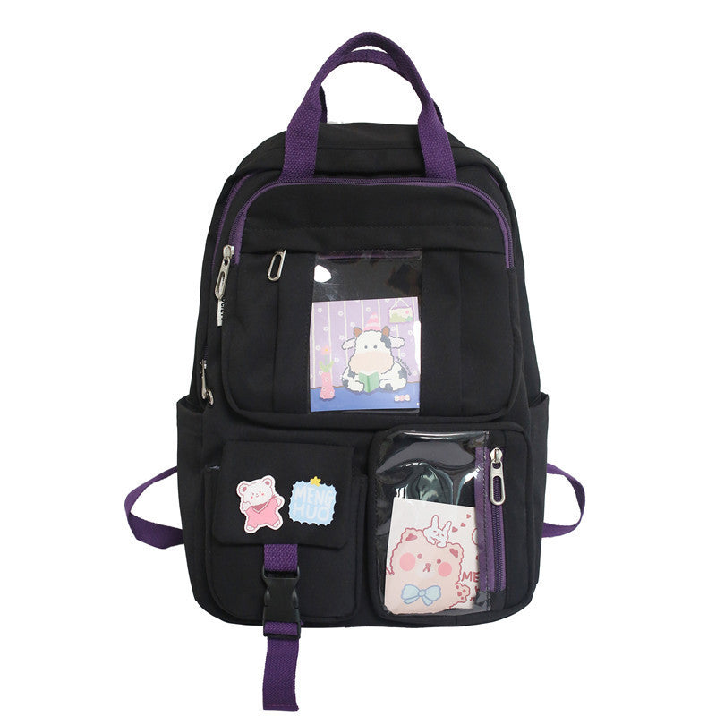 fashion female college student simple schoolbag