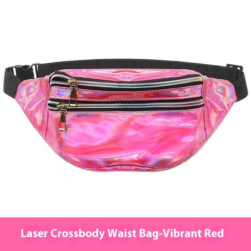 outdoor mens and womens waist pack sports fitness 7 color laser
